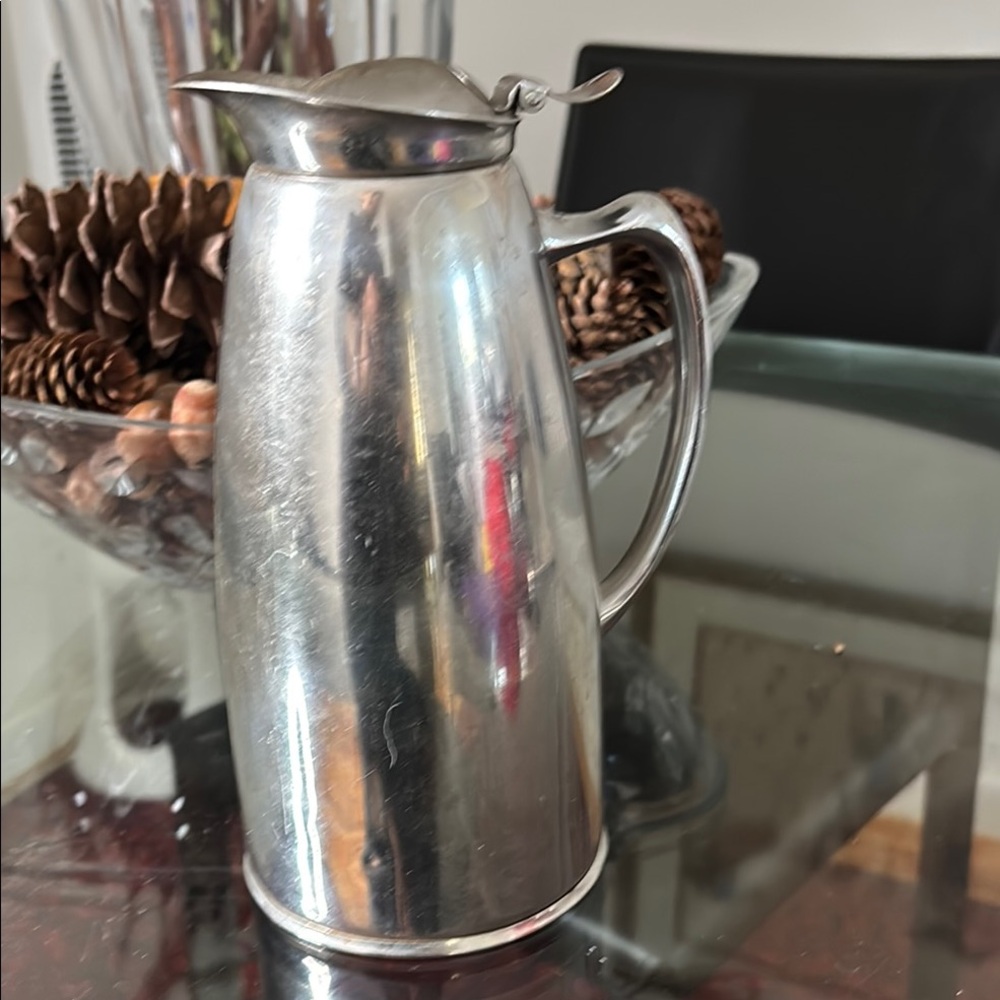 ☕ Vintage Silver Insulated Coffee Carafe Bon cheff 18/8 stainless steel